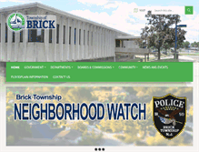 Tablet Screenshot of bricktownship.net